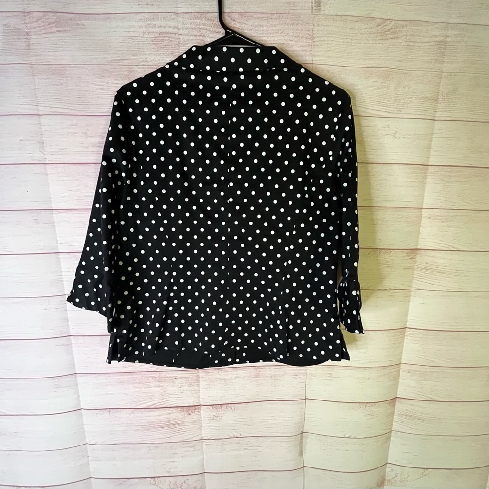 Pendleton Black White Polka Dot Button Down Shirt Size‎ Medium - Picture 6 of 6